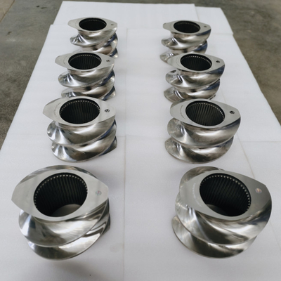 อุปกรณ์สกรู extruder พลาสติกคู่สวมสภาพสูงที่มีการรักษาการดับระยะว่าง