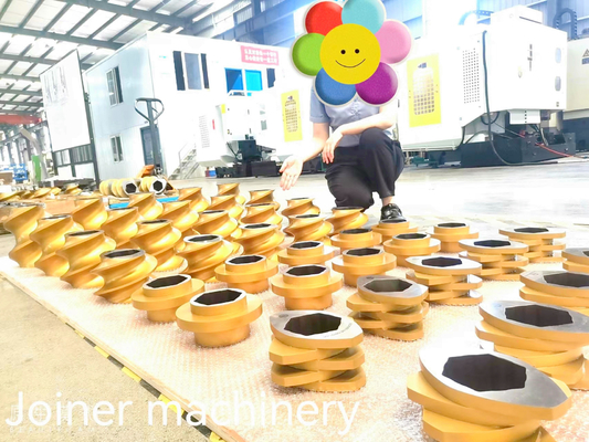 CTE extruder 2 Flighted Thansfer 3 Flighted Screw Elements สําหรับอุตสาหกรรมพลาสติก