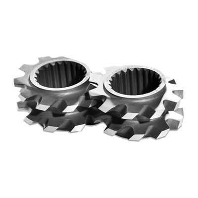 57.6mm Dia TEM48SS บล็อกนวด, สกรูคู่ Extruder องค์ประกอบออกแบบเอง