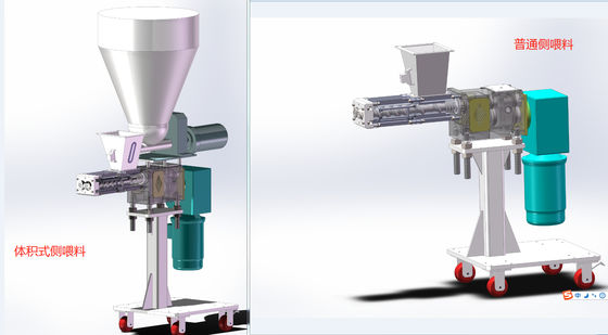 Co Extruder Auxiliary Degassing Side Feeder เพิ่มการให้อาหารสําหรับปิโตรเคมี