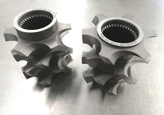 รูปแบบ 223 41CrAlMo7 38CrMoAl Twin Screw Counter Rotating Extruder สําหรับน้ํามันและผลงาน