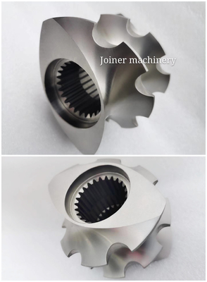 อุปกรณ์สกรู extruder พลาสติกคู่สวมสภาพสูงที่มีการรักษาการดับระยะว่าง