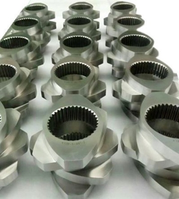 อุปกรณ์สกรู extruder พลาสติกคู่สวมสภาพสูงที่มีการรักษาการดับระยะว่าง