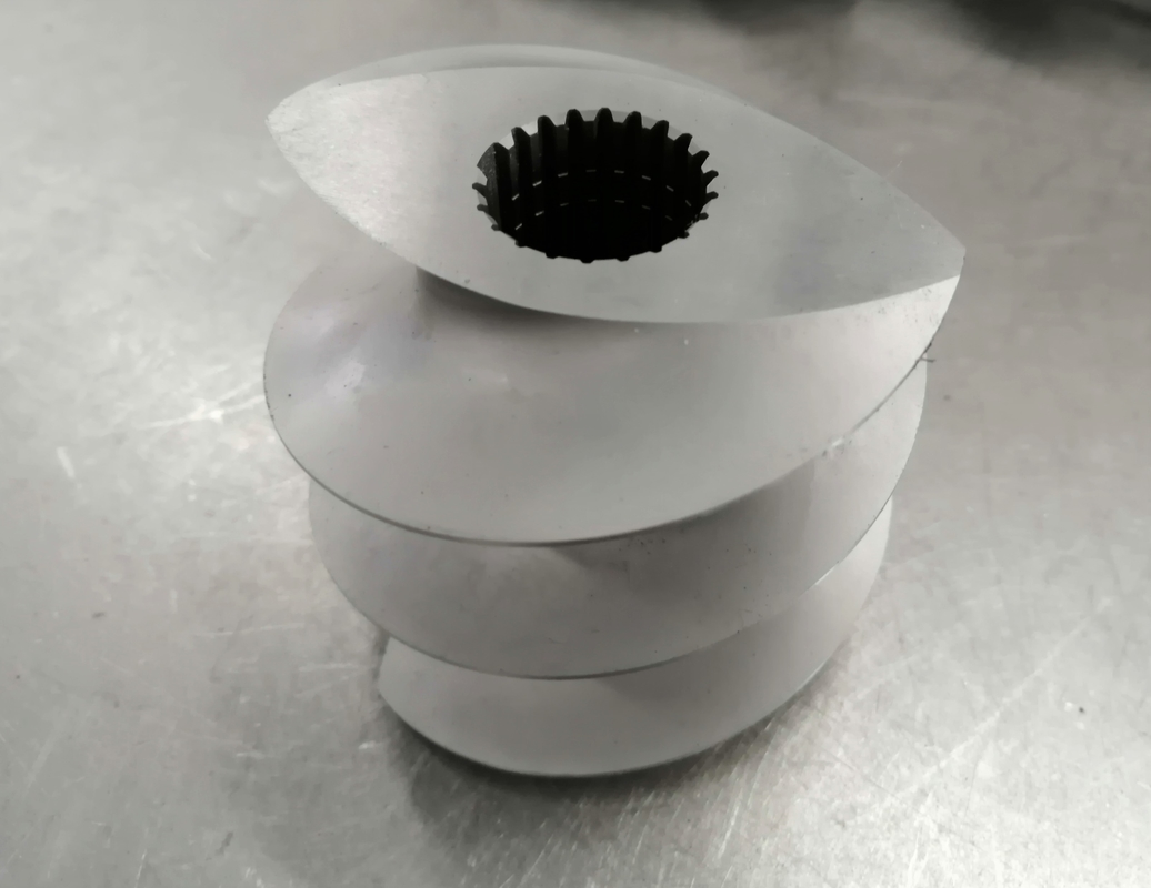 JSW Steel Works Extruder Screw Segments สําหรับผลิตภัณฑ์ PPE ในอุตสาหกรรมปิโตรเคมี