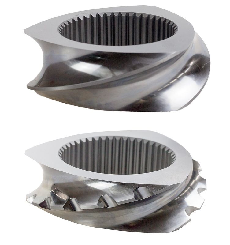 15.6-400 มิลลิเมตร ความกว้าง อะไหล่ extruder กลมคู่ การออกแบบและการสนับสนุนทางเทคนิควีดีโอ