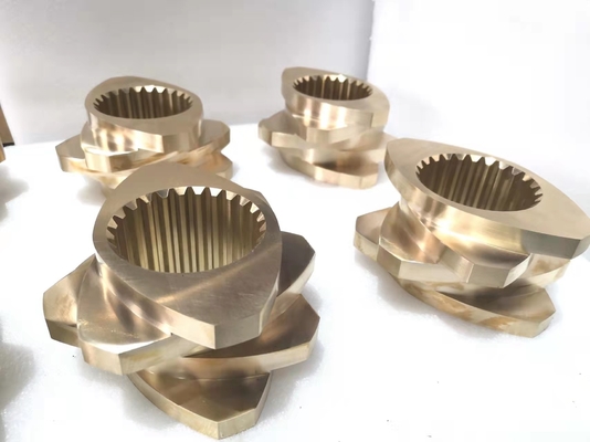 SUS440C องค์ประกอบสกรูสองสกรู Extrusion ภาคสกรูสําหรับเครื่องยนต์พลาสติก