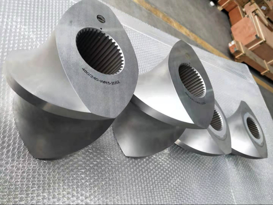 อุปกรณ์สกรู extruder พลาสติกคู่สวมสภาพสูงที่มีการรักษาการดับระยะว่าง