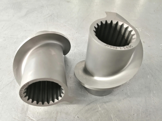 OD 247.9mm 250 Twin Screw Extruders สกรูส่วนสําหรับอุตสาหกรรมอาหารสัตว์เลี้ยง