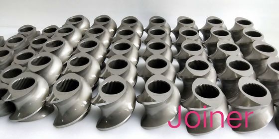 TEX65A องค์ประกอบของเครื่องอัดรีดสกรูคู่สกรูเครื่องบล็อค ne15.6 - --430 มม