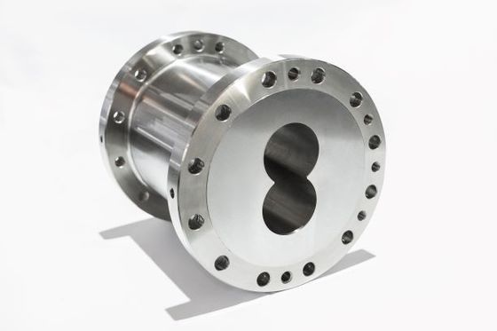 ความทนทานต่อการสึกหรอที่ทนทานกระบอกสูบเครื่องอัดรีดสกรูคู่สำหรับอุตสาหกรรมอาหารสัตว์