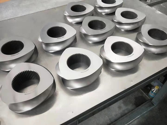 JSW Twin Screw Extruder TEX65 ส่งสกรูส่วนประกอบสําหรับ PVC สายแก้วและไนลอน