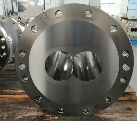 CNC Machining Precision Round Twin Screw Extruder Barrel ประเภทปิดและเปิด