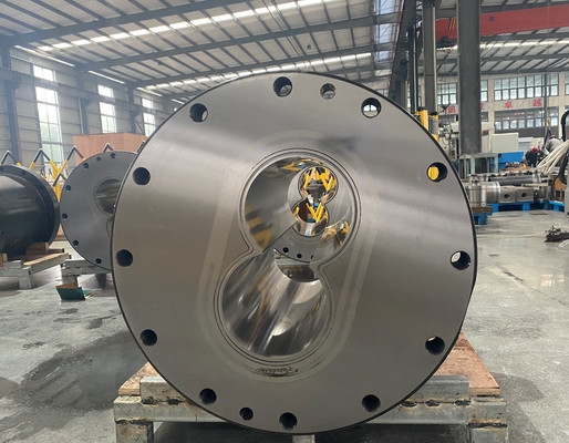 เส้นผ่าศูนย์กลางขนาดใหญ่ Maris 219 Round Twin Screw Extruder Barrel สำหรับอุตสาหกรรมปิโตรเคมี