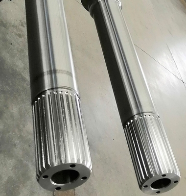 TEX160 องค์ประกอบสกรูต้านทานการสึกหรอและเพลากัดสำหรับเครื่องอัดรีดสกรูคู่