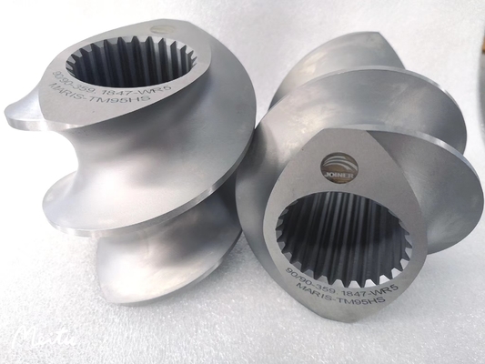 การแปรรูป CNC 41CrAlMo7 38CrMoAla สกรูเซ็กเม้นท์ทนทานต่อการกัดกร่อนสําหรับ Pelletizer