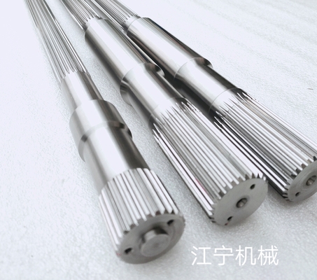 แรงบิดสูงที่ทนทานหมุนวนภายใน Spline Twin Screw Extruder Transmission Shaft