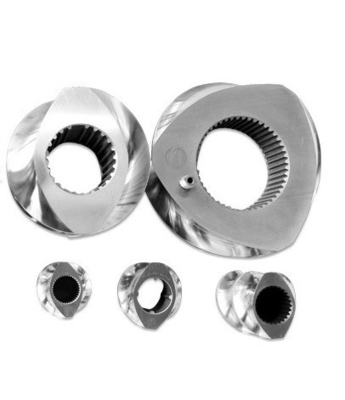 อะไหล่เครื่องบดสกรูคู่ M3-M20 ความยาวเส้น 0.5-3mm สําหรับอุตสาหกรรมอาหาร