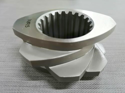 การจัดการ ISO เครื่องอัดรีดสกรูคู่องค์ประกอบสกรู Kneading Block