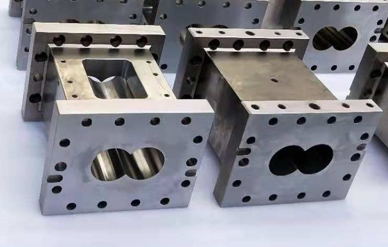การจัดการ ISO ความแม่นยำที่ทนทาน CNC Machining Extruder กระบอกสูบสี่เหลี่ยมทรงกระบอก