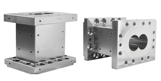 ชิ้นส่วนเครื่องจักร Extruder Twin Extruder CNC Machining ความแม่นยำสูงที่ทนทาน Barrel Cylinder