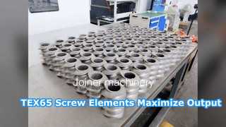 องค์ประกอบสกรู TEX65 สำหรับเครื่องจักรยางพลาสติก